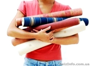 Поклейка обоев качественно недорого Киев  #1302741