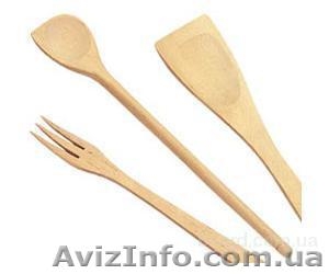 Деревянные ложки,  лопатки для сковородки и п  р #1300836