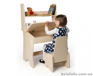 Детская парта Соня регулируемая с надстройкой #1302275