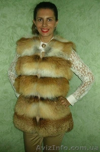Продам жилет (поперечный) из лисы #1306173