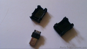 Продам разъёмы USB,  разъемы microUSB ( micro USB) на кабель и на плату #1296951