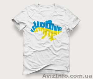 Акция! Мужская футболка «Карта Ukraine» по самой низкой цене #1299491