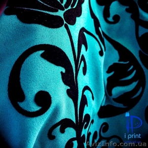 Печать на ткани флоком #1303824