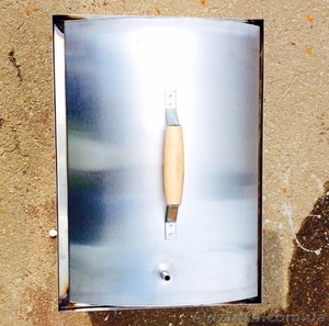 Коптильня-смокер из нержавейки для горячего копчения с гидрозатвором #1296505