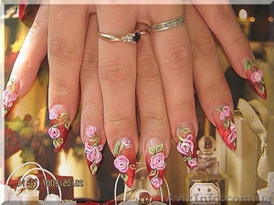 Наращивание ногтей гелем дешево м Оболонь #1300720