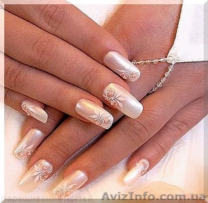 Наращивание ногтей на свадьбу с выездом на дом по ценам 199 грн. - Киев #1306605