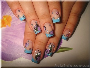 Наращивание ногтей акрилом акция  на Дарнице #1301840