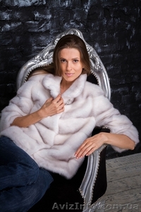 Норковая шуба Премиум класса. Жемчужная поперечка. #1308195