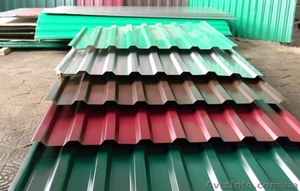 Металлочерепица,  профнастил оцинкованный, окрашенный #1316905