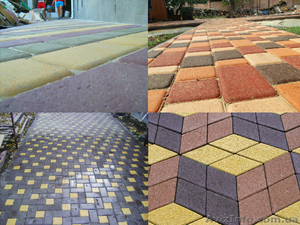 Тротуарная плитка (вибропрессованная) от производителя Одесса. #1313891