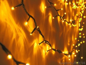 Светодиодная гирлянда нить, наружные гирлянды, световая иллюминация #1317977