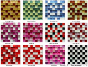 Мозаїка Кераміка Полісся скло Glance 300х300х8мм #1315356