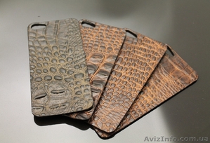 Натуральная кожаная накладка для iPhone 4,  4s,  5,  5s,  6 (крокодил) #1319138