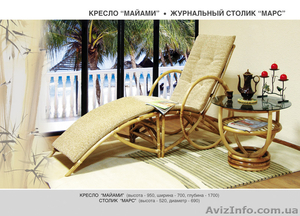 кресла майами из ротанга с подставкой для ног #1312044