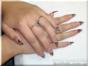 Наращивание ногтей на Голосеево,  выезд мастера на дом.  #1309811