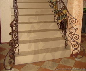 Кованое ограждение для лестницы #1318401