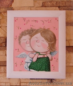 Евгения Гапчинская копия картины #Я тебя поймал,  ты моя! #1324793