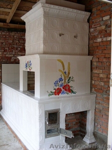  Изразец керамический от производителя для каминов и печей. Камины,  печи,  грубы  #1323347