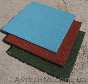 Напольная резиновая плитка #1325943