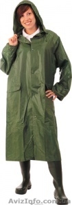Плащ влагозащитный ПВХ+нейлон,  зеленый #1319847