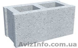 Шлакоблок. Блок стеновой,  гран-отсев. #1324389