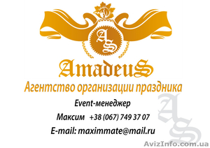 Организация мероприятий от лучшей команды AmadeuS #1321400