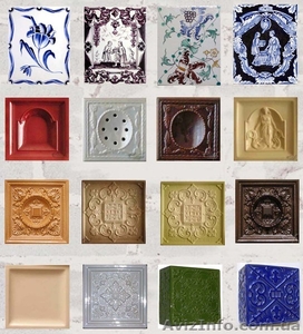 Изразец керамичнский для каминов и печей от ПРОИЗВОДИТЕЛЯ. #1325808