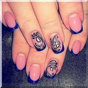 Наращивание ногтей лунный френч метро Оболонь #1321803