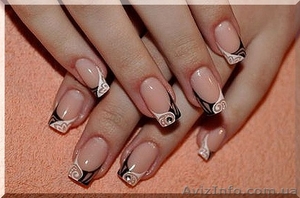 Наращивание ногтей акрилом акция Киев #1330338