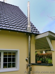 Дымоходные трубы нержавейка,  оцинковка.монтаж #1329906