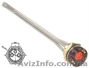 Тэн нагреватель радиатора,  резьба 1 1/4