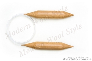 Спицы для вязания круговые буковые. Диаметр 35мм. #1335467