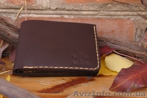 Кожаный кошелек ручной работы,  Miros. #1336270