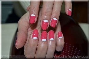 Акриловое наращивание ногтей Соломенка. Красиво и недорого! #1335102