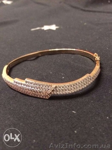 Продам золотой браслет с цирконами! #1334225