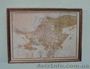 Старинная карта-план Одессы ХІХ века #1339998