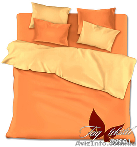  Однотонное постельное белье из поплина,  Комплект S6001 #1342187
