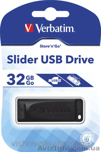 Флешки Slider USB Drive 32гб Verbatim #1337161