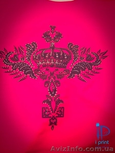 Печать на ткани глиттером,  блестки #1331520