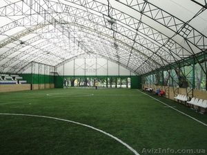 Изготовление ангаров с накрытием из профнастила #1344148