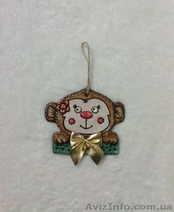 Новогодняя «Обезьянка с бантиком» #1350327