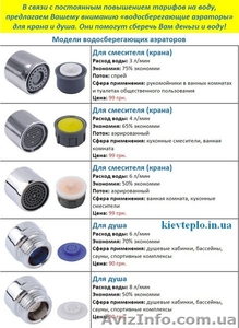 Как снизить платежи за воду на 75% ? Экономители воды для крана и душа- 90грн. #1344420