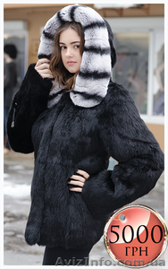 Полушубок из шиншиллового кролика по акционной цене #1354921