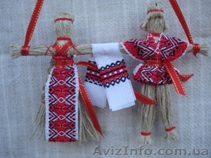 Неразлучники Оберег Сувенир Кукла -мотанка #1344369