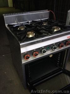 Газовая промышленная плита б/у с электродуховкой для кафе,  ресторанов #1354811