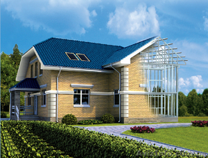 Монтаж коттеджа из сэндвич панелей  #1347802