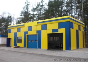 Монтаж СТО из сэндвич панелей  #1347803