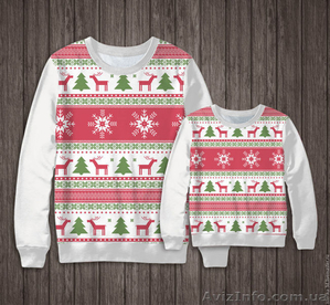 Свитшоты. Комплект кофт для мамы и ребенка Family look. #1358070