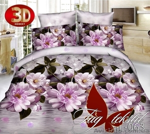 Купить постельное 3Д недорого,  Микросатин HL063 #1359037