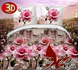  Дешевое постельное белье,  Микросатин HL065 #1359054